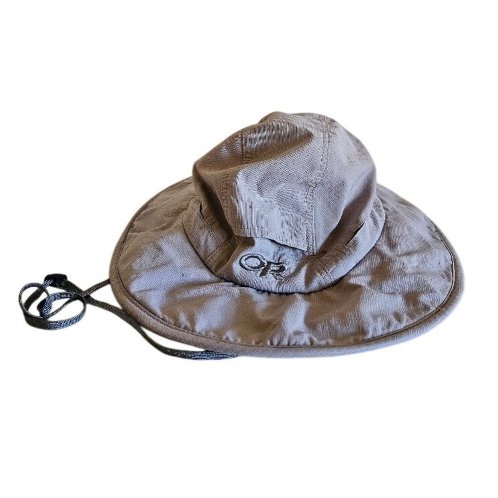 Outdoor Research Sombriolet Sun Hat Medium Fishing Boating UPF Vents Khaki
